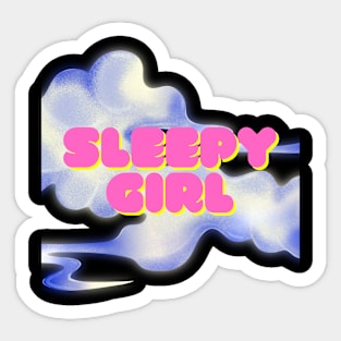 'SLEEPY GIRL' Sticker